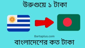 উরুগুয়ে ১ টাকা বাংলাদেশের কত টাকা