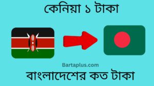 কেনিয়া ১ টাকা বাংলাদেশের কত টাকা