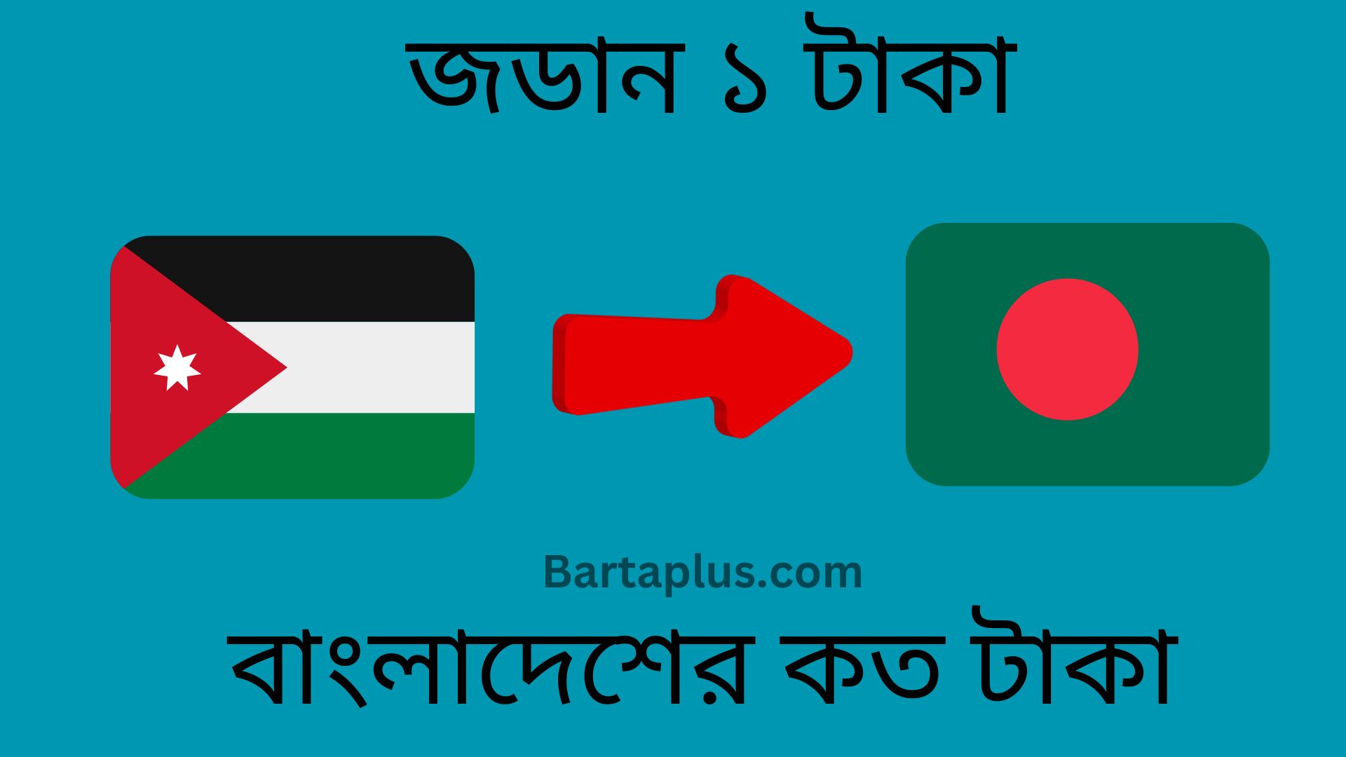 জডান ১ টাকা বাংলাদেশের কত টাকা