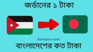 জর্ডানের ১ টাকা বাংলাদেশের কত টাকা