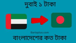 দুবাই ১ টাকা বাংলাদেশের কত টাকা