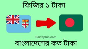 ফিজির ১ টাকা বাংলাদেশের কত টাকা