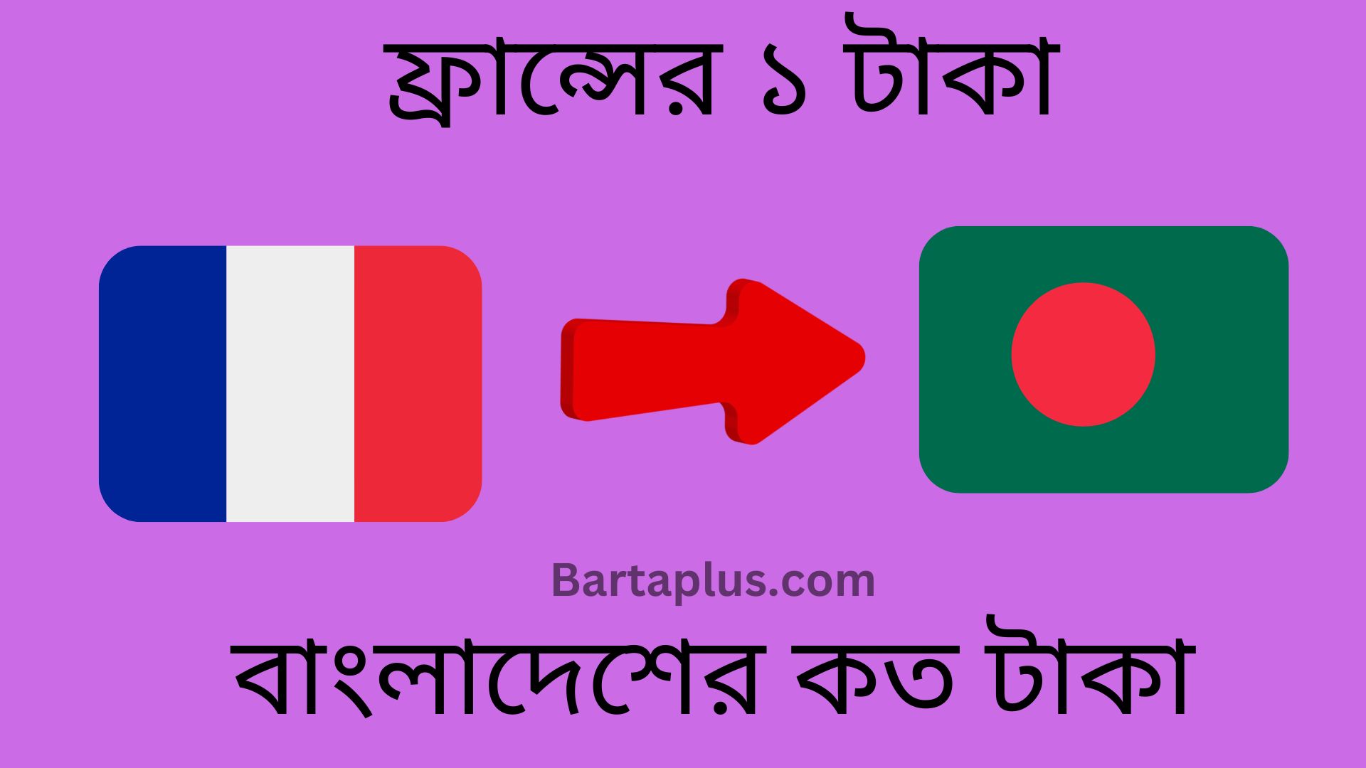 ফ্রান্সের ১ টাকা বাংলাদেশের কত টাকা