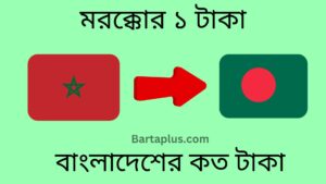 মরক্কোর ১ টাকা বাংলাদেশের কত টাকা