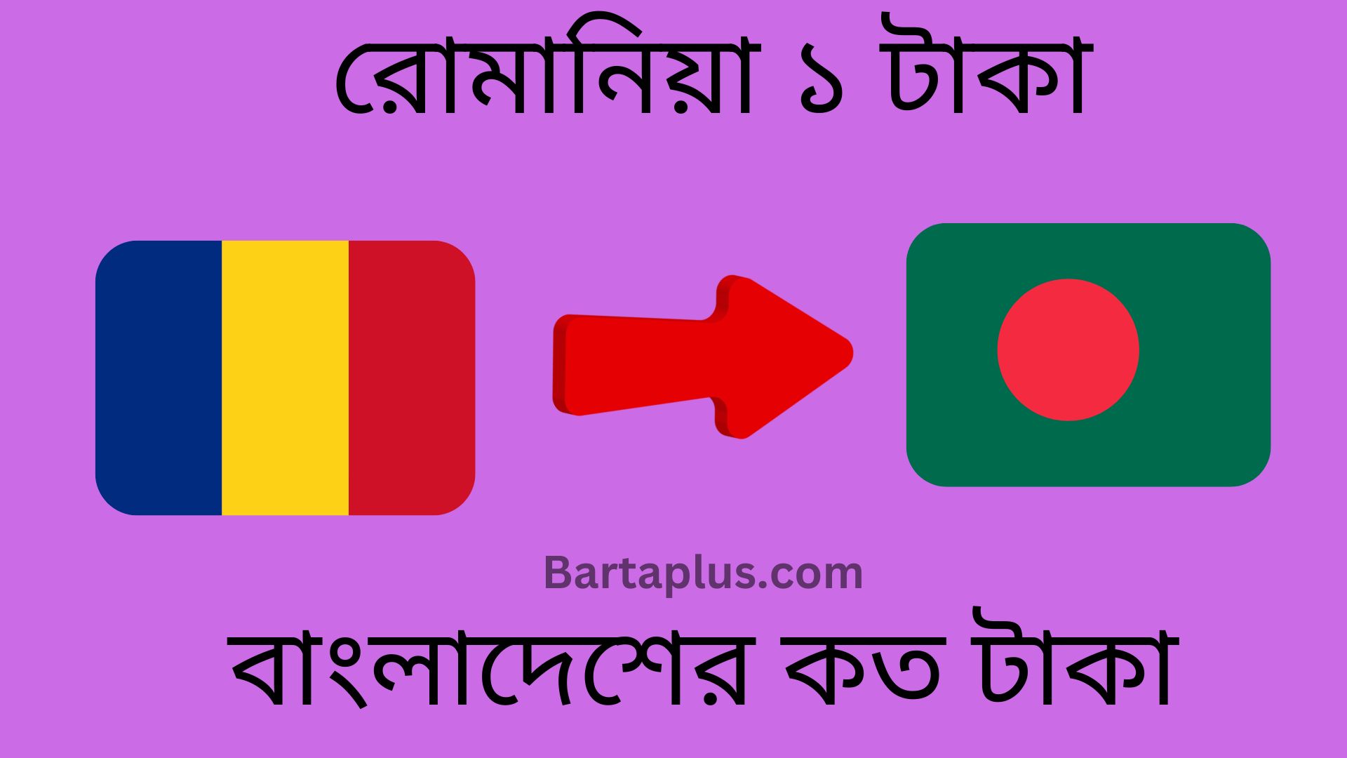 রোমানিয়া ১ টাকা বাংলাদেশের কত টাকা