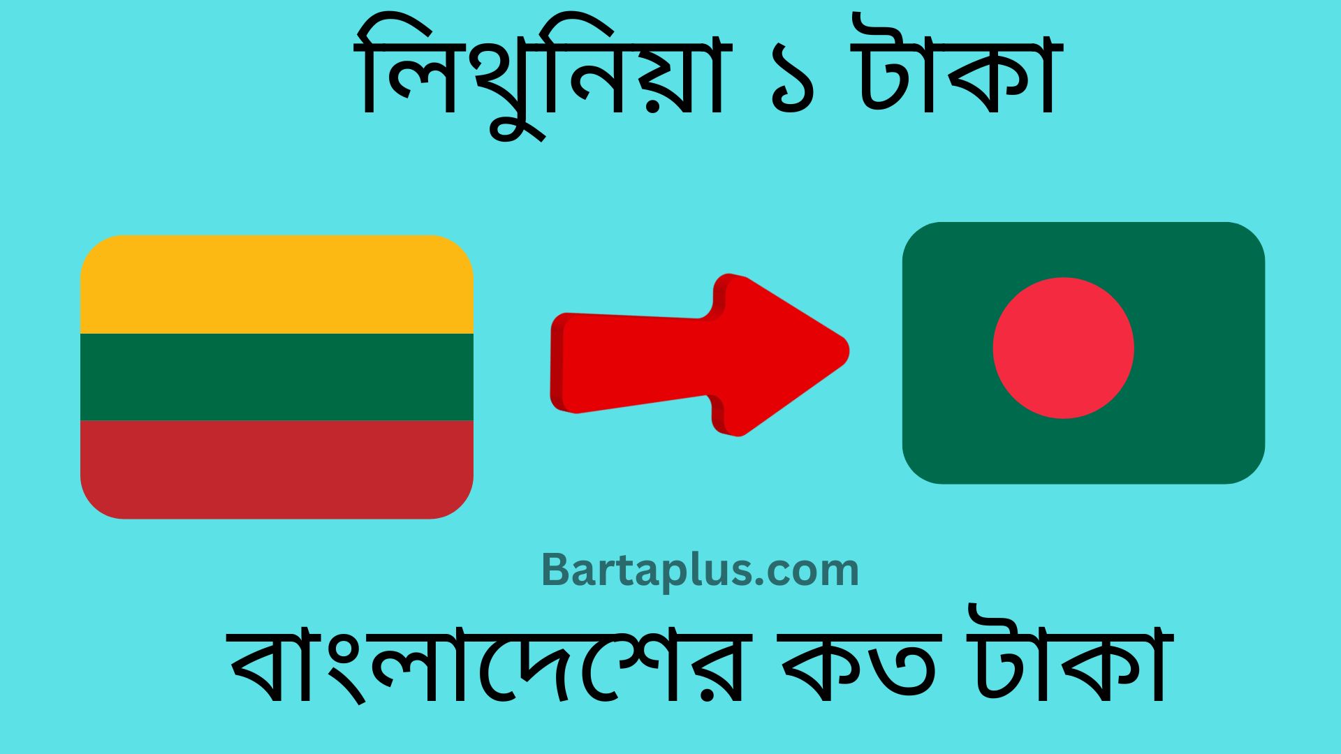 লিথুনিয়া ১ টাকা বাংলাদেশের কত টাকা