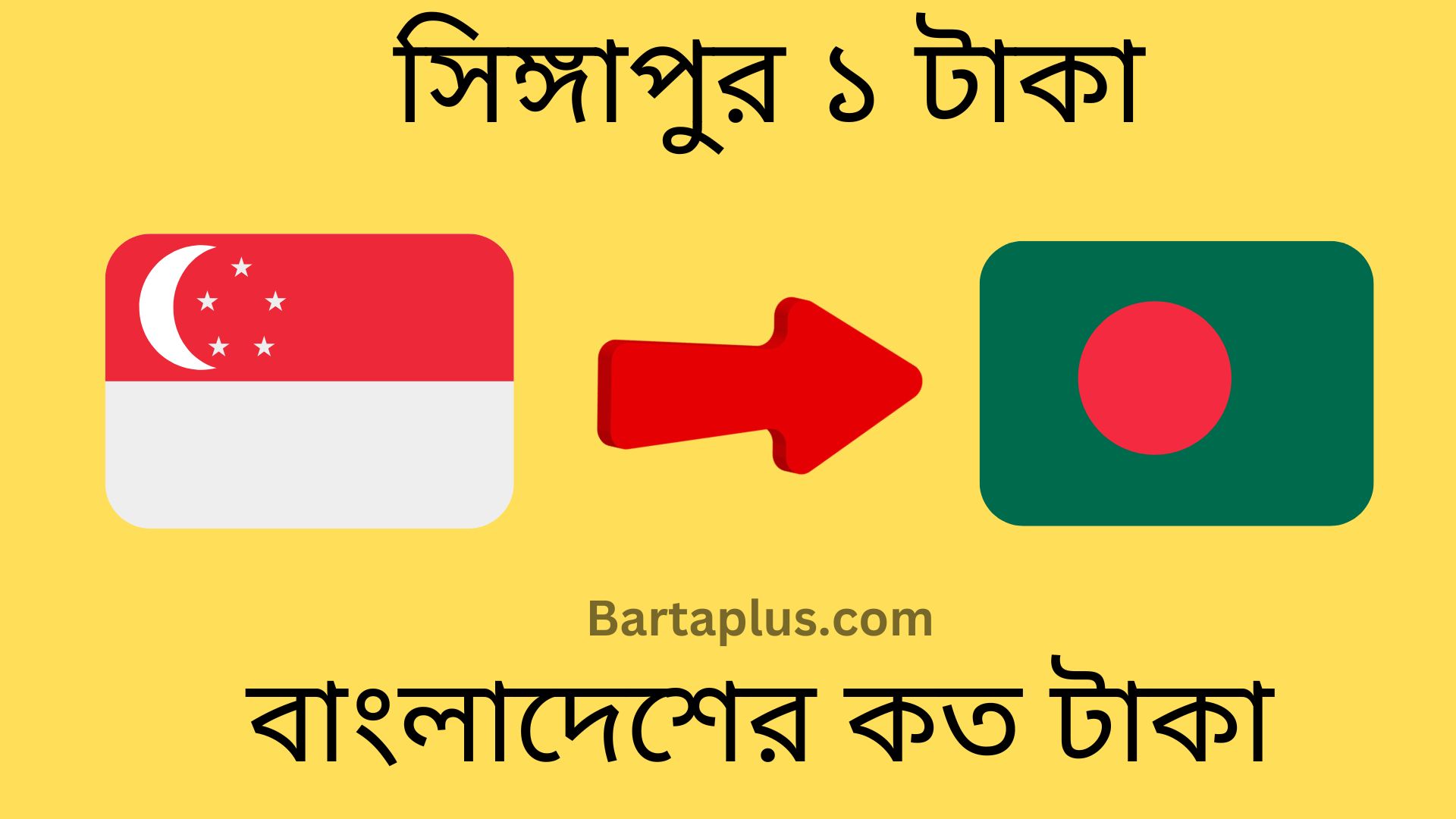 সিঙ্গাপুর ১ টাকা বাংলাদেশের কত টাকা